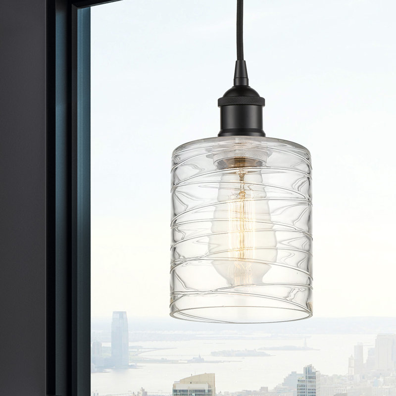 Karon 1 - Light Single Pendant, Matte Black