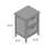 Aprille 16.9'' W Solid Wood Nightstand-1345781096