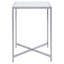 LA Marble Cross Legs End Table-72595245