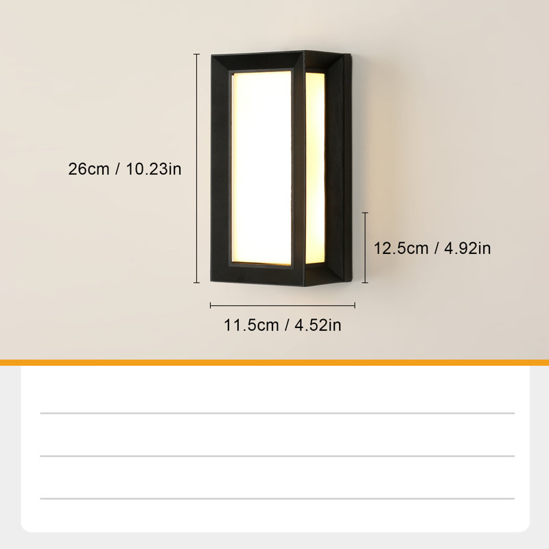 26CM Outdoor Wall Light（set of 2)