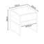 Glass Top Sled End Table