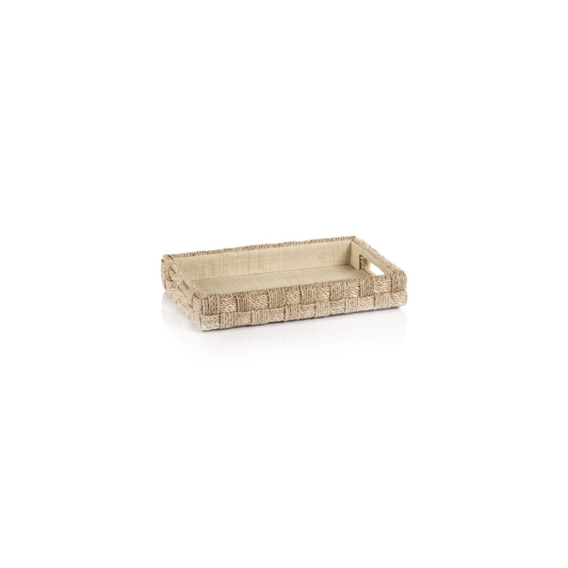 Plateau de service en corde Hambourg, H 2 po x l 8 po x P 12,5 po