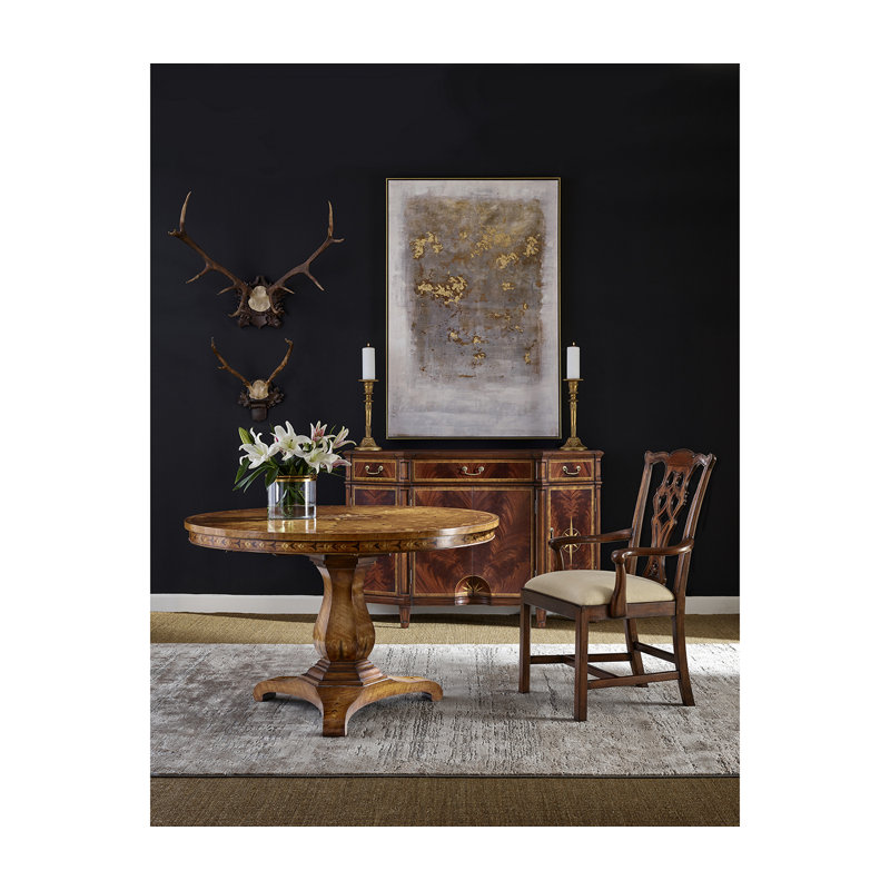 Versailles Round Solid Wood Dining Table
