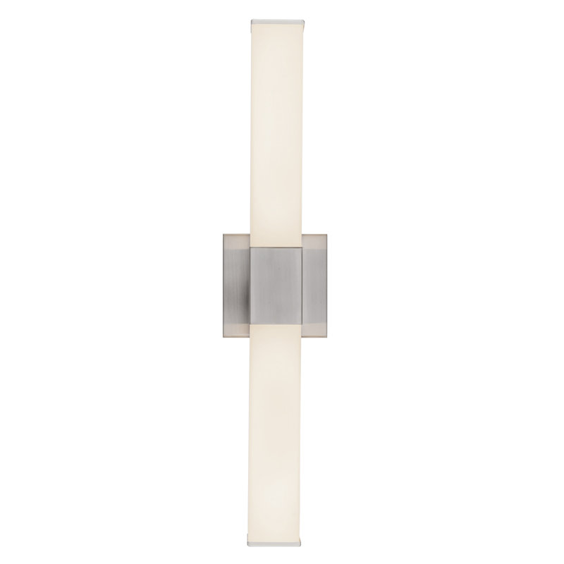 Vivi 24-in Black dimmable LED Wall Sconce, Nickel