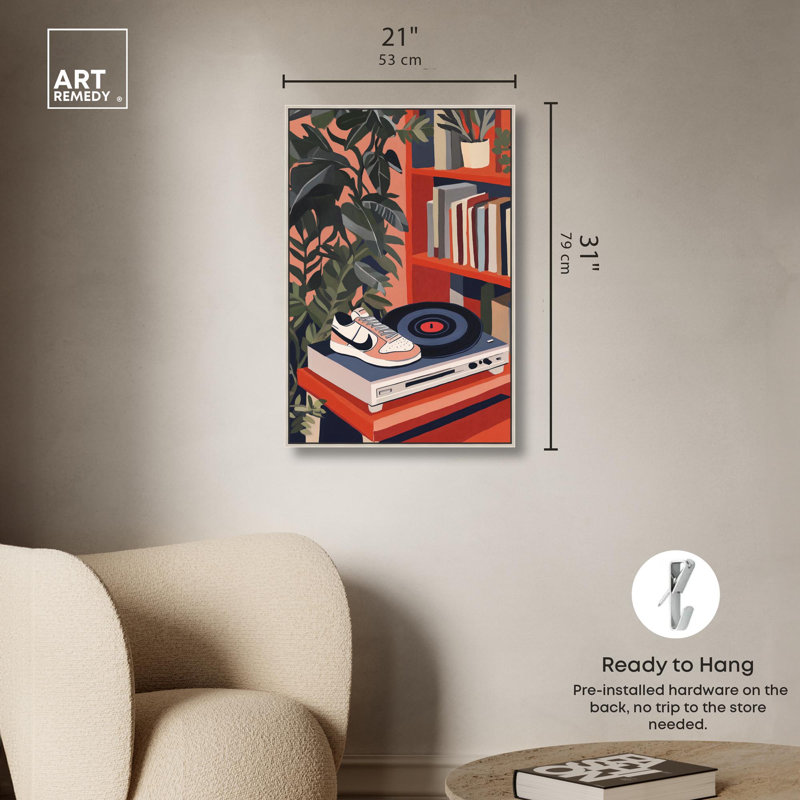Affiches de vinyle et de toile Sneakerhead par Art Remedy, H 31 po x l 21 po, Encadrement argenté