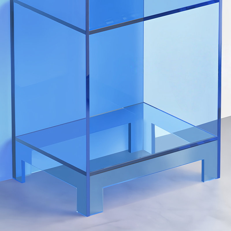 Bibliothèque simple, tendance et belle, Bleu, (4 tablettes) H 47,2 po x l 15,7 po x P 11,8 po