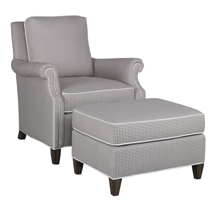 Chartwell Armchair, Ash Gray, F1382-Lace Polyester Blend