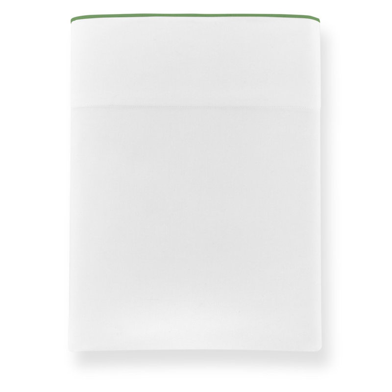 Melody 420 Thread Count 100% Cotton Sateen Flat Sheet, White, Queen Flat Sheet