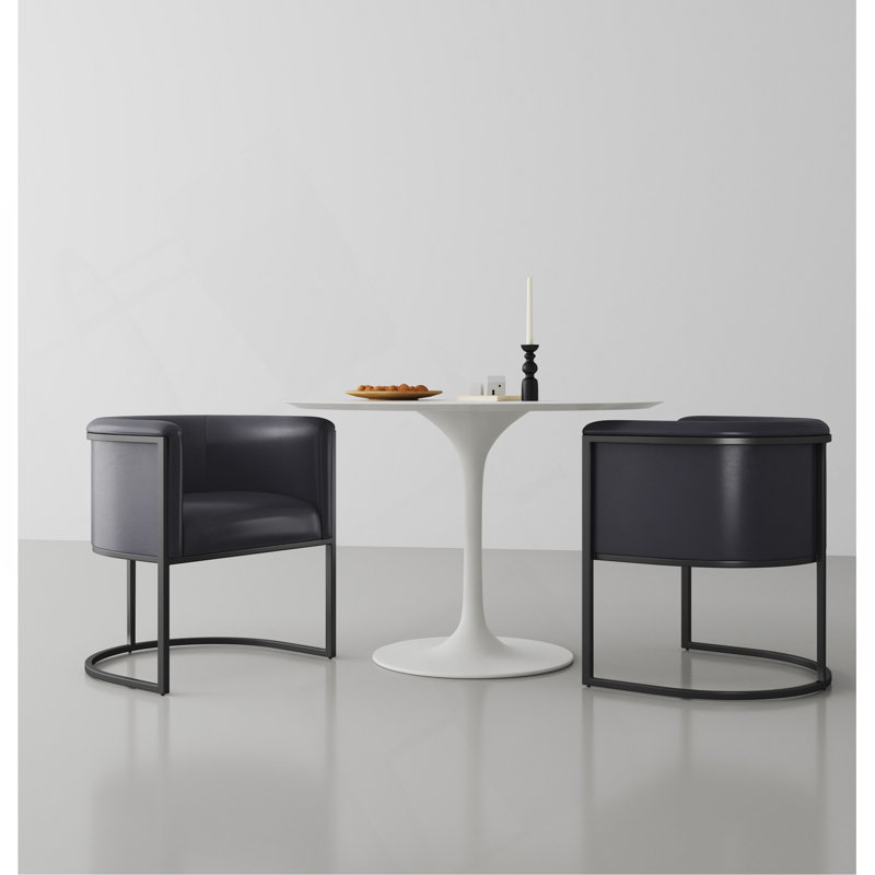 Chaise de salle à manger en noir, Noir