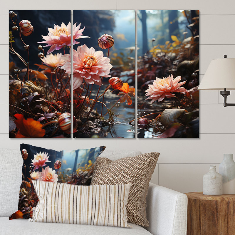 Traditional Plants & Flowers Wall Decor on Metal