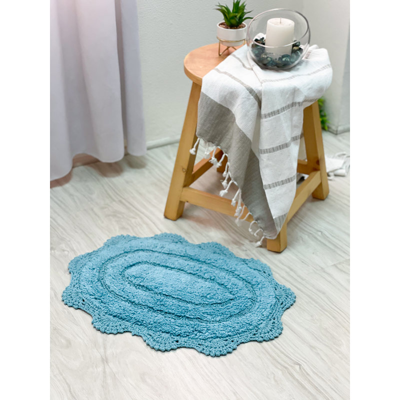 Casanova Non-Slip, Aqua Blue, 34" L x 21" W