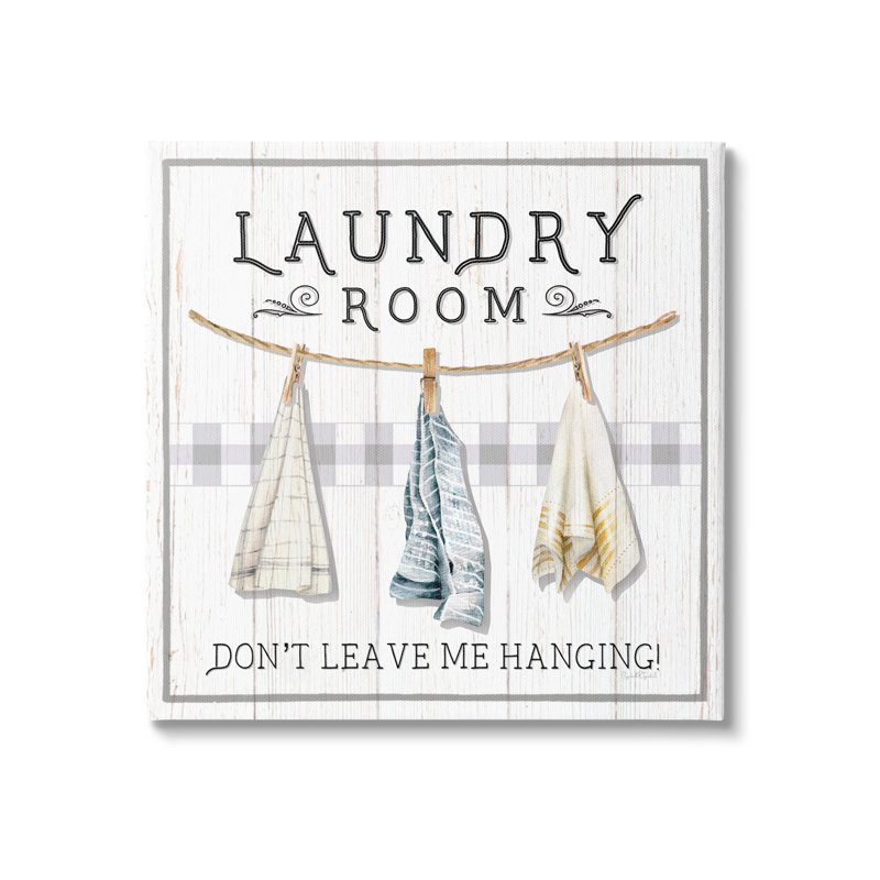 «Laundry Room suspendus serviettes sur toile» par Elizabeth Tyndall, H 36 po x l 36 po x P 1,5 po