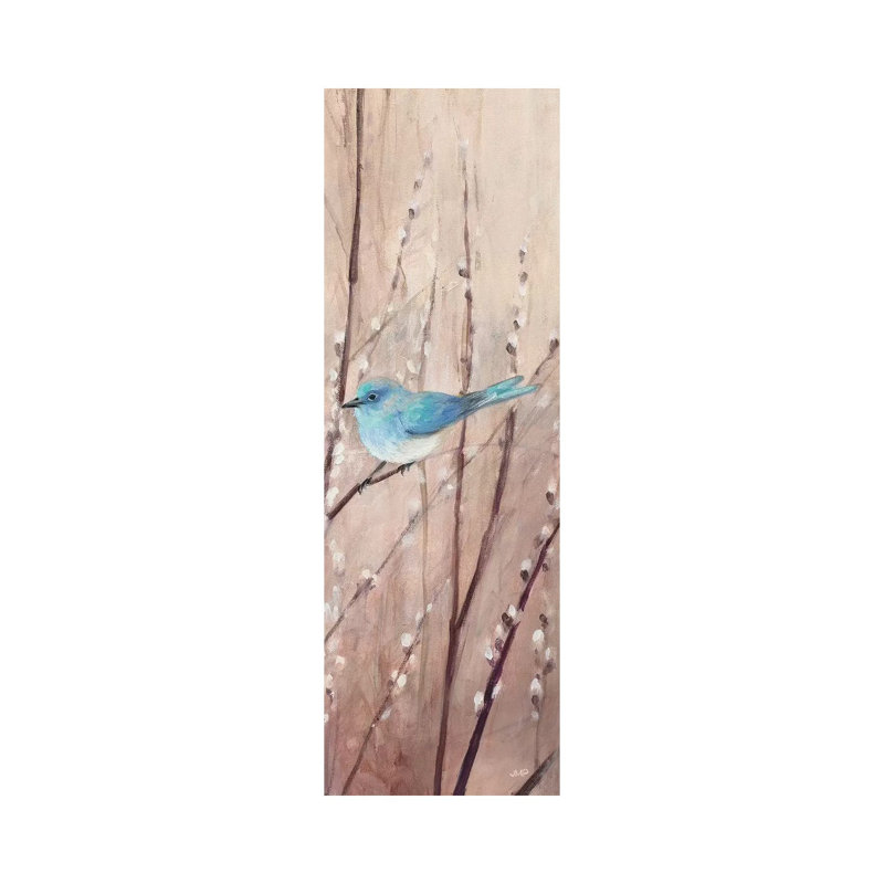 Pretty Birds I by Julia Purinton - Wrapped Canvas Panoramic Painting, 30.48 cm H x 91.44 cm W x 3.175 cm D