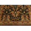 Tapis brun / noir oriental en laine noué à la main 4 pi 1 po x 5 pi 1 po Oriental