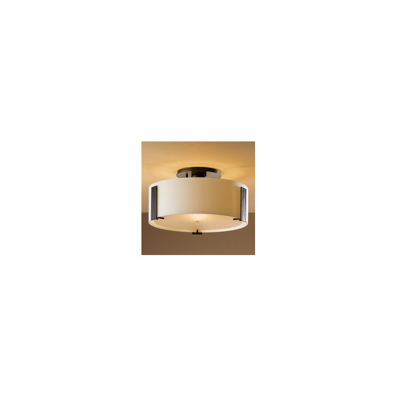 Impressions 3 - Light Semi Flush Mount, Bronze, 6.1" H x 11.8" W x 11.8" D
