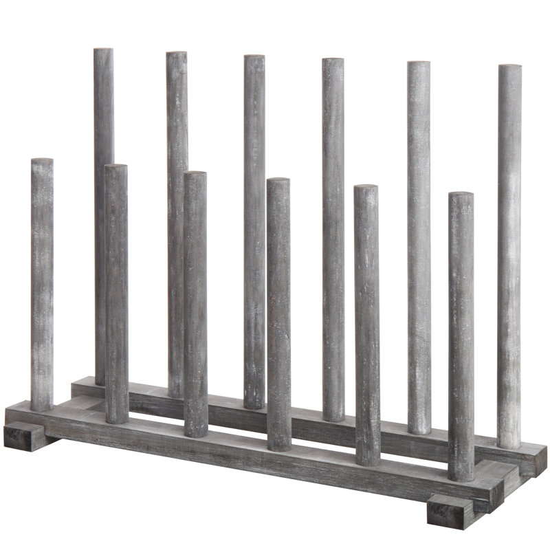 6 Pair Solid Wood Boot Storage