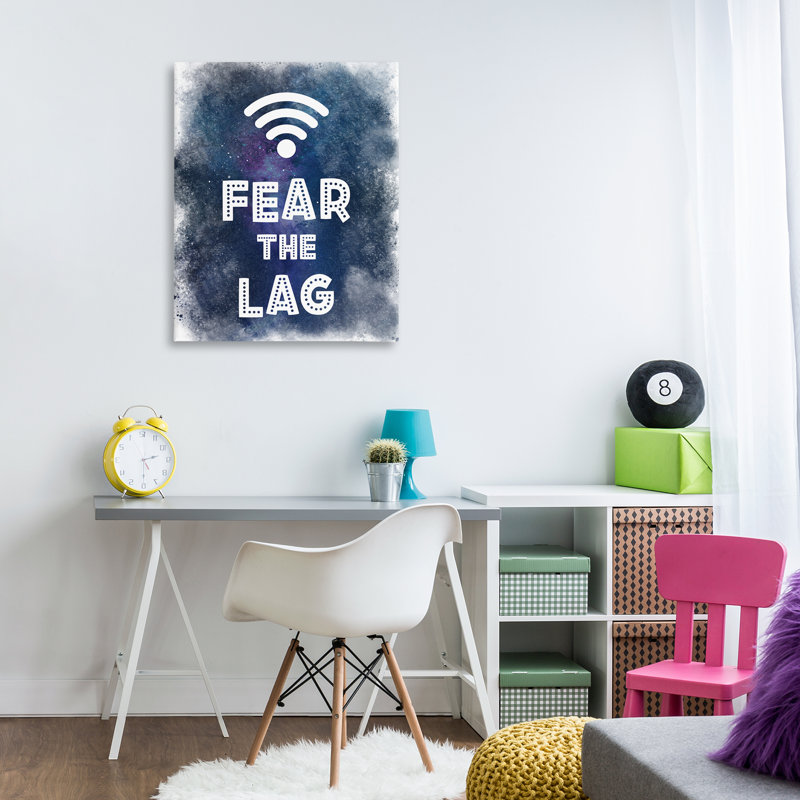 Fear The Lag Gamer, toile par Marcus Prime, H 40 po x l 30 po