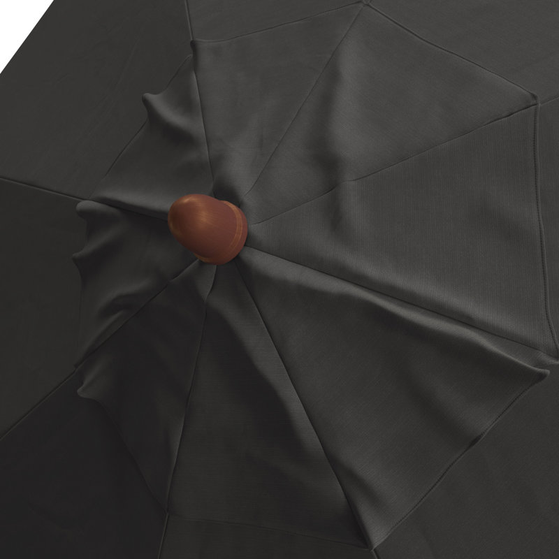 Parasols de marché 9 pi Jimerson, Toile gris anthracite Sunbrella®