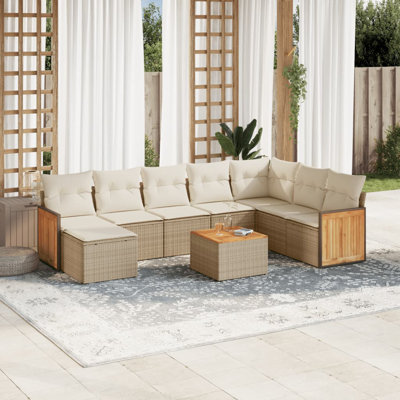 Ensemble de canapé de jardin Vidaxl