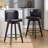  Swivel Upholstered Solid Wood Counter Stool (Set of 2)-932096391
