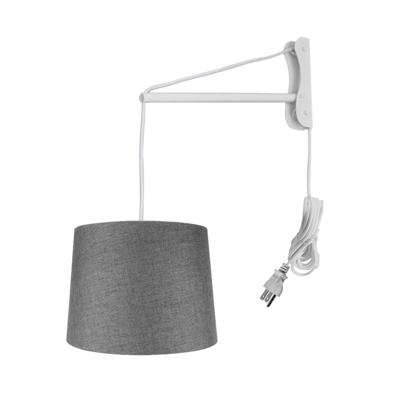 Cockburn Plug-in Armed Sconce, Gray