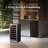15 In. 33-bottles Single Zone Built-in Wine Refrigerator Fast Cooling Compressor Fridge With Frost-free Touch Panel  -124568572
