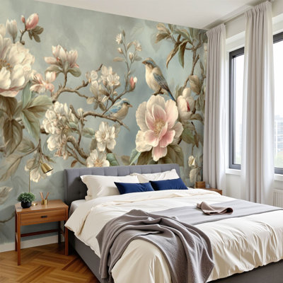 Papier peint adhésif auto-adhésif moderne pour la chambre à coucher Peel and Stick L 69 po x l 96 po
