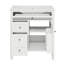 Meuble-lavabo de 30 po avec lavabo en céramique, armoire moderne à 2 tiroirs et nombreuses tablettes, superbe meuble-lavabo, rangement dissimulé contemporain, tendance-663245409