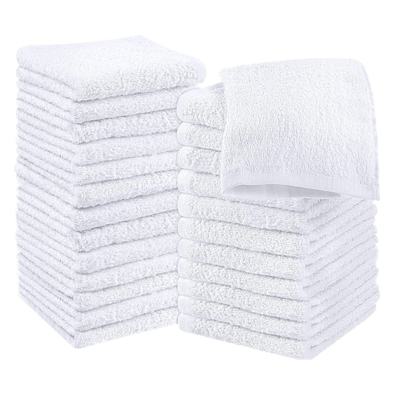Del Mar Midweight Hand Towel, White