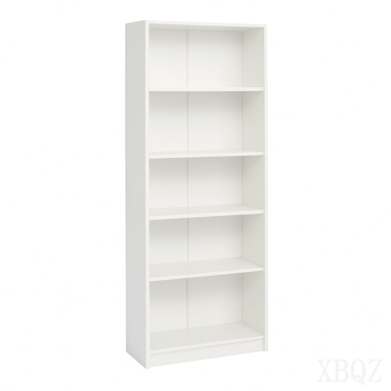 5-Tier Bookshelves Storage Cabinet White