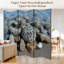 Paravent 6 panneaux paravent Royal Petoskey Stones Great Lakes