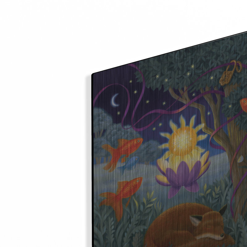 Art mural en métal «Eve Of Transcendence» par Gina Matarazzo, H 16 po x l 12 po