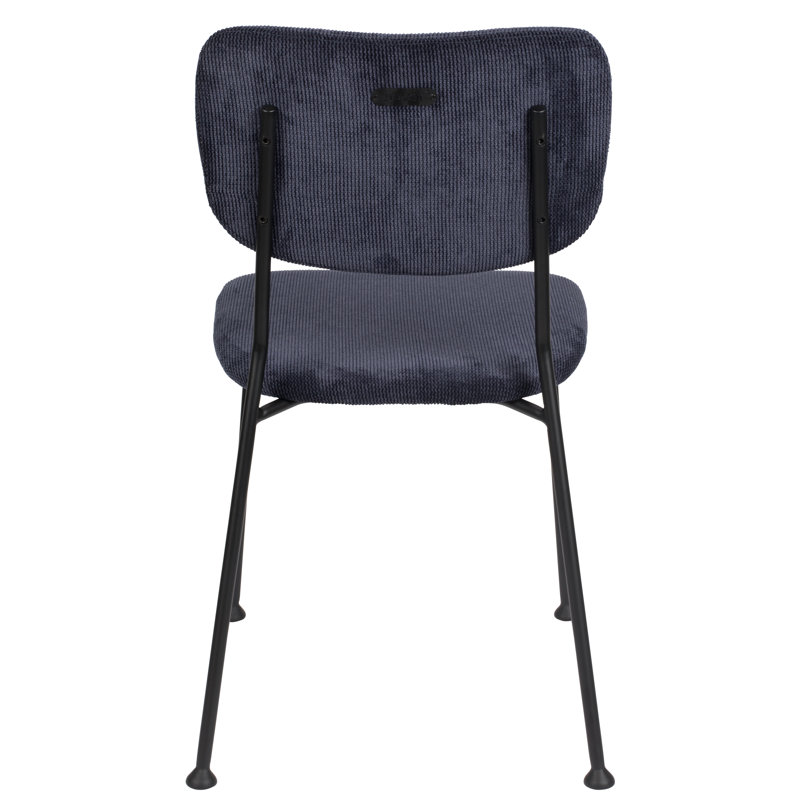 Benson Upholstered Dining Chair, Gray Blue