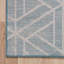 Tapis contemporain Eshin de couleur turquoise-1000966336
