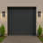 1-Light In Modern Simple Sqaure 10W/13W Integrated Led Outdoor Wall Sconce With Dusk To Dawn Sensor In Matte Black For Porch Patio-1145716475