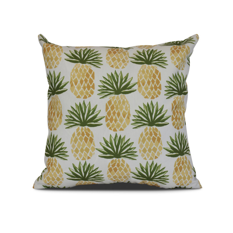 Housse et insert de coussin carré d'extérieur Tropical Resort, H 20 po x l 20 po x P 3 po, Vert