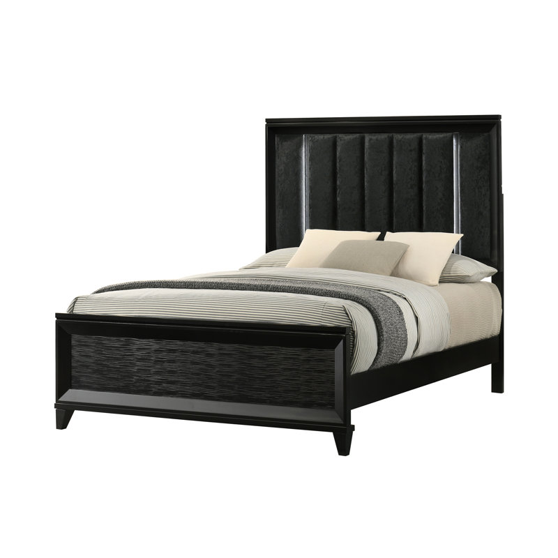 Meuble de rangement en bois massif 1pc, Grand lit