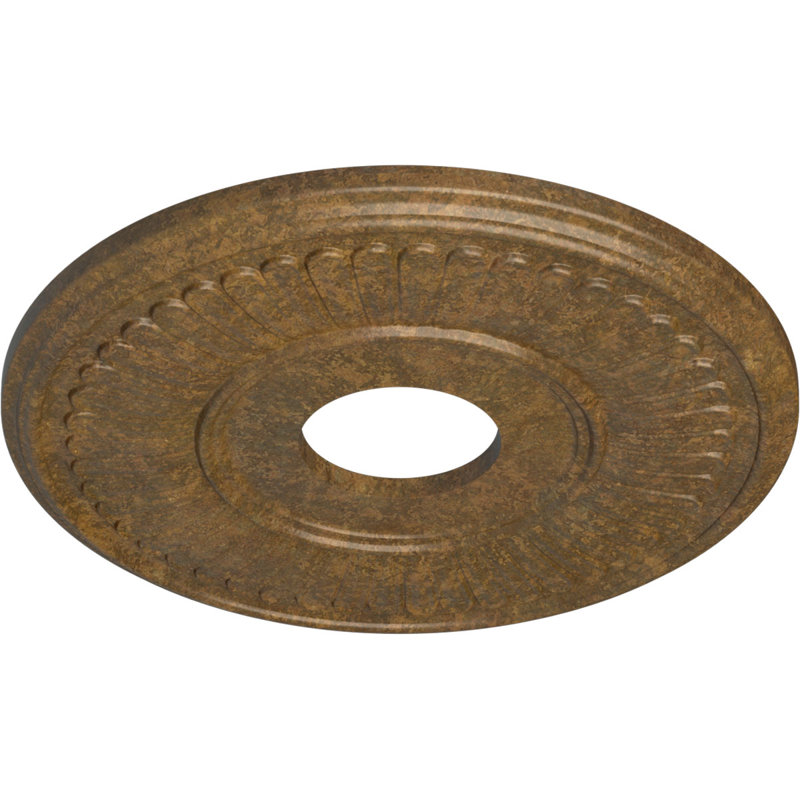 Médaillon de plafond Endurathane Berkshire, P 15 3/4 po x P 3 7/8 po x P 3/4 po (convient aux auvents jusqu'à 7 po)