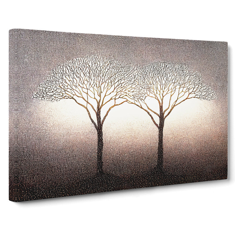 Dazzling Trees - Wrapped Canvas Print, 35cm H x 50cm W x 3cm D