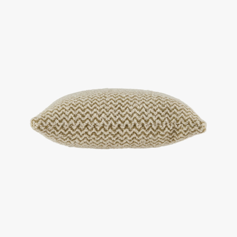 Chevron Pillow Cover & Insert, Green/White