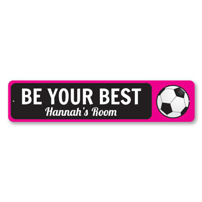 Plaque de soccer en aluminium sur mesure