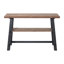 Ensemble de tables basses 4 pièces en bois massif industriel 48 po avec console de télévision et 2 tables d'appoint Adam