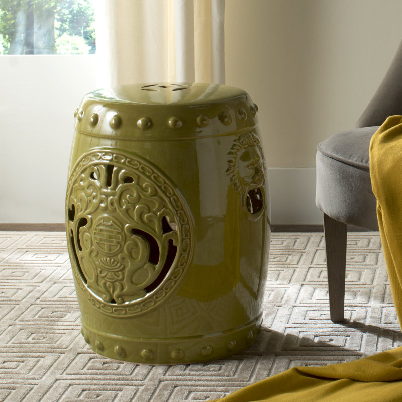 Tabouret de jardin en céramique Shetty