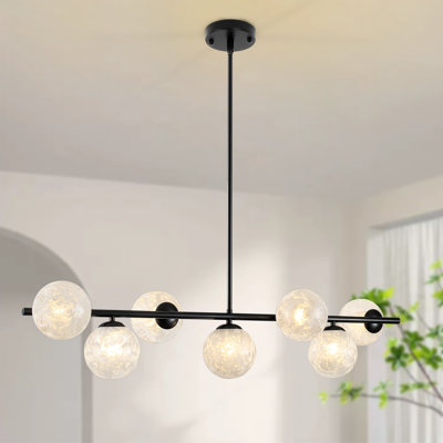 Kason Modern 7-Lights linear globe chandelier