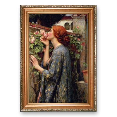 «The Soul of the Rose» (1903) par John William Waterhouse, reproduction d'art du monde classique pour HomeDecor, cadre doré