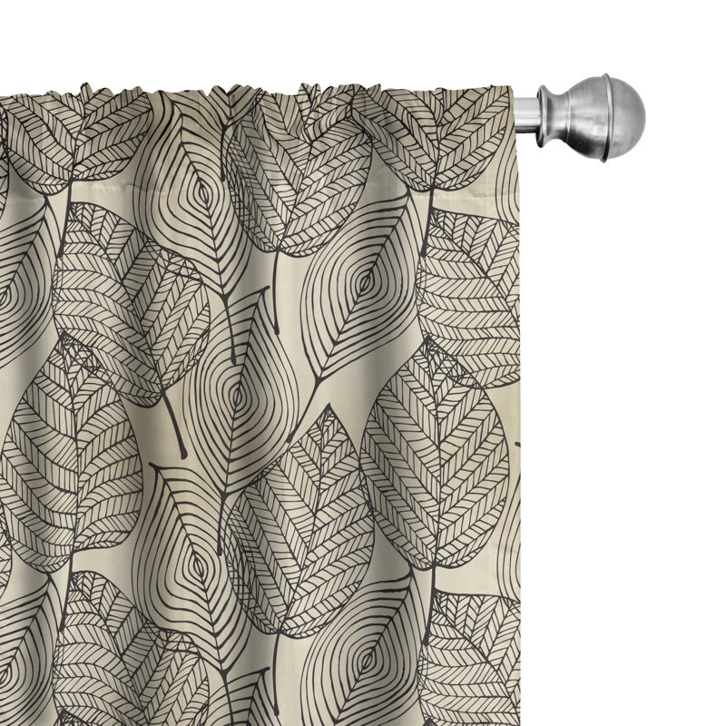 Geometric Semi-Sheer Rod Pocket Sliding Panel, 28" x 84"