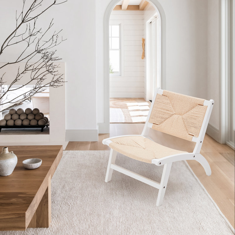 Fauteuil d'appoint rembourré Kraemer, Blanc