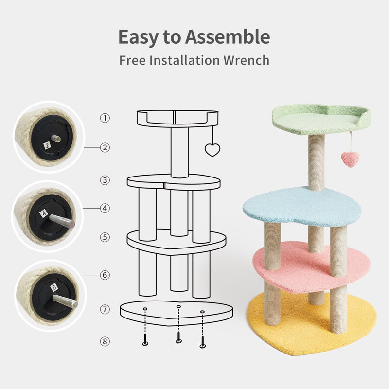 Dionta 37.7'' H Cat Tree