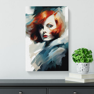 Woman With Red Hair Digital - No Frame Print
