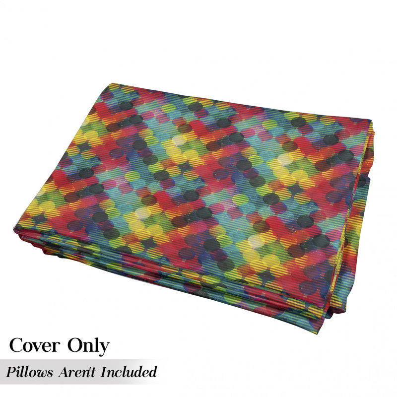 Housse de coussin extérieure psychédélique, H 2 po x l 36 po x P 88 po